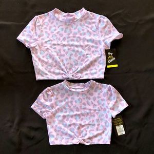 2pc Art class cropped top💜